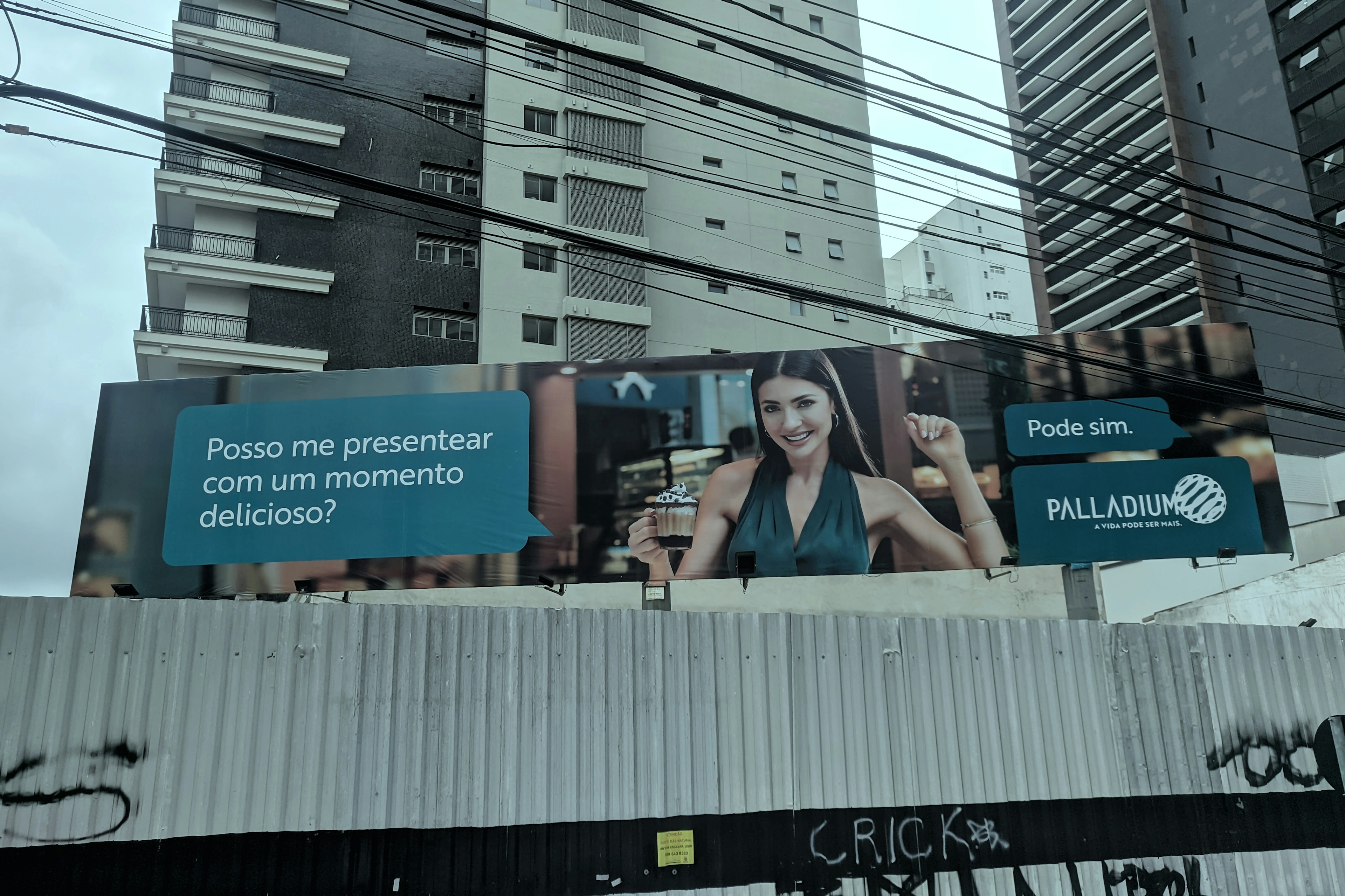 WhatsApp depicted on a billboard